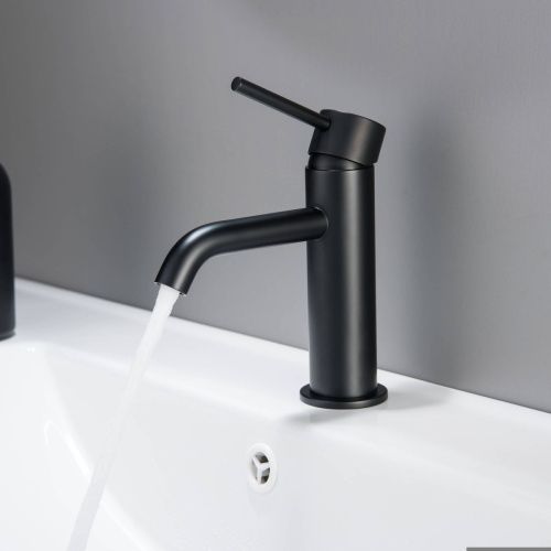 Смеситель Aquatek ЕВРОПА AQ1310MB на раковину черный - фото 3