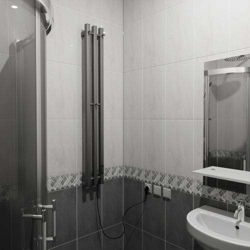 Полотенцесушитель электрический Маргроид Inaro3v профильный Inaro3v-12012-1081-7024 15х120 серый - фото 2