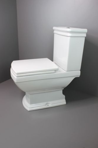 Унитаз напольный с бачком Creo Сeramique ORLEANS COMBO-OR1002 белый с сиденьем с микролифт душевой смыв - фото 5