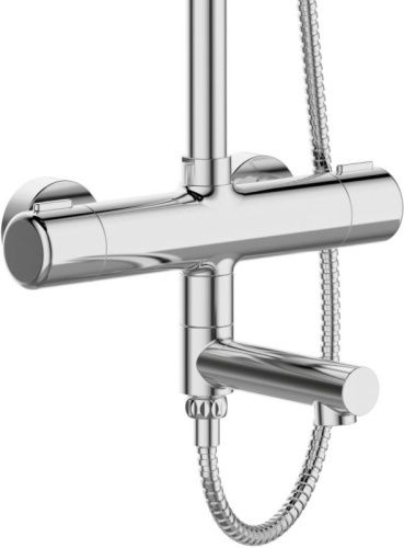 Душевая стойка Orange Thermo T02S3-911cr настенная цвет хром с термостатом - фото 4