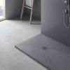 Душевой поддон из искусственного камня Vincea H25 VST-4SR1010G 100х100 серый