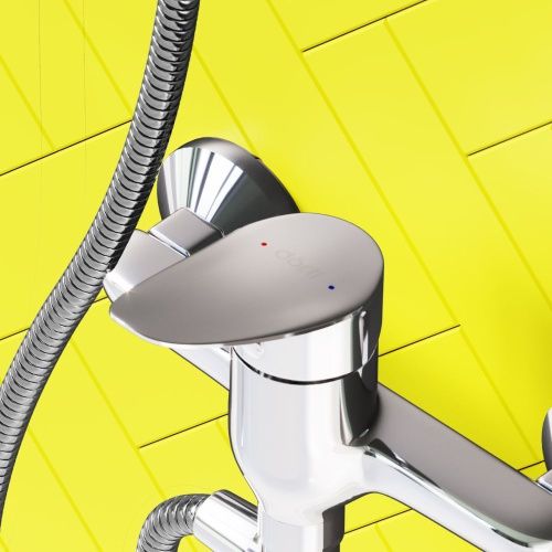 Смеситель для ванны и душа Dorff Norma D1095000 настенный хром - фото 5