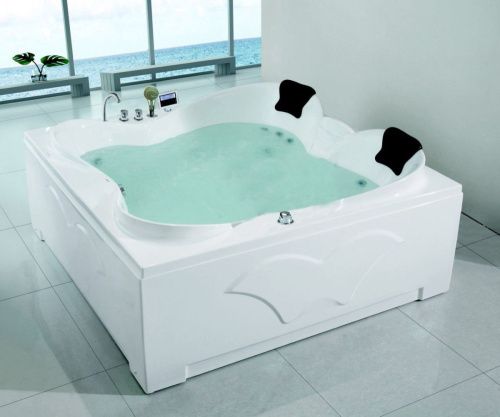 Ванна акриловая гидромассажная Gemy G9089 K R 187х187 пристенная квадратная с каркасом - фото 2