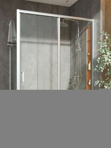 Душевой уголок Orange E23-13090TCR 130х90 стекло прозрачное профиль хром без поддона - фото 5