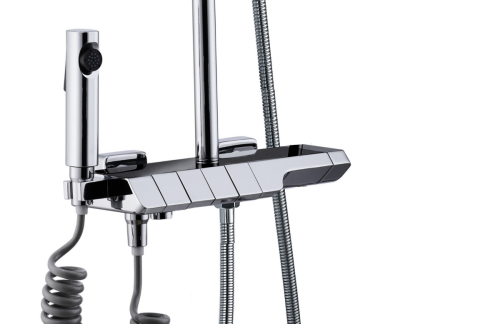 Душевая стойка BOCH MANN VETTORRE TS BM9650 настенная цвет хром с термостатом - фото 5