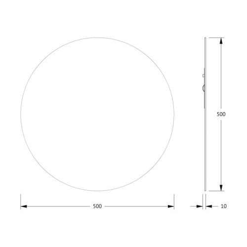 Зеркало Evoform Colora BY 0451 50х50 подвесное - фото 2
