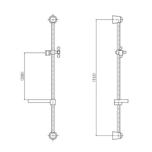 Душевая штанга D-Lin D63562 цвет хром - фото 2