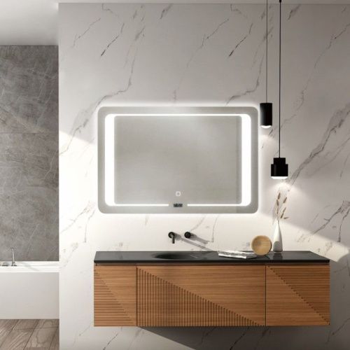 Зеркало с подсветкой и антизапотевателем Haiba HB664 70х50 - фото 4