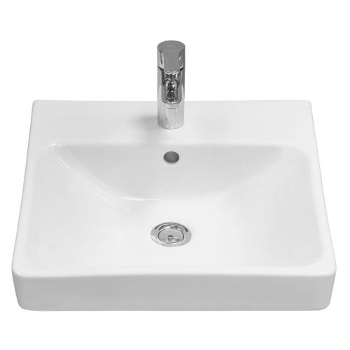 Раковина из сантехнического фарфора Santek Адриана WH501630 50х50 накладная цвет белый - фото 3