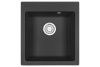Кухонная мойка Granula 4651, ТУРМАЛИН 45х50 цвет черный поверхность матовая