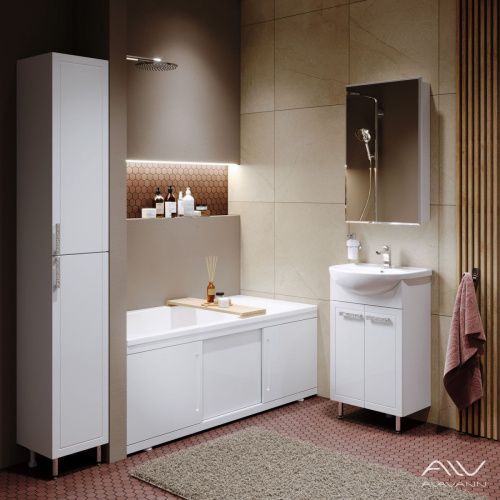 Зеркало-шкаф Alavann Vittoria ALV0293001 50х80 подвесной цвет белый - фото 3