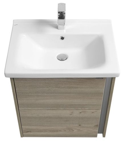 Тумба под раковину Aquaton Стоун 1A231401SX850 60х40 подвесная цвет коричневый - фото 2