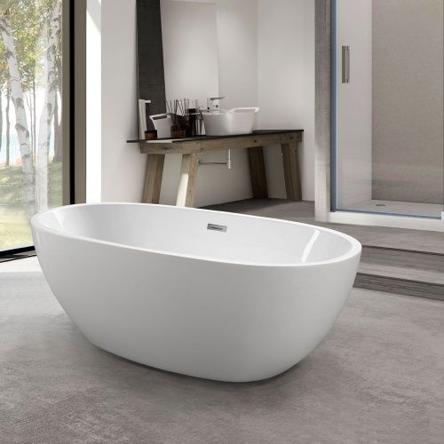 Ванна акриловая Vincea VBT-509 165х75 отдельностоящая овальная