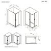 Душевой уголок Am.Pm Gem W90G-403-100280-BT 100х80 стекло прозрачное профиль черный без поддона