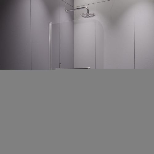 Душевая шторка на ванну RGW Screens 411111408-11 80х140 стекло прозрачное профиль хром ориентация универсальная - фото 2