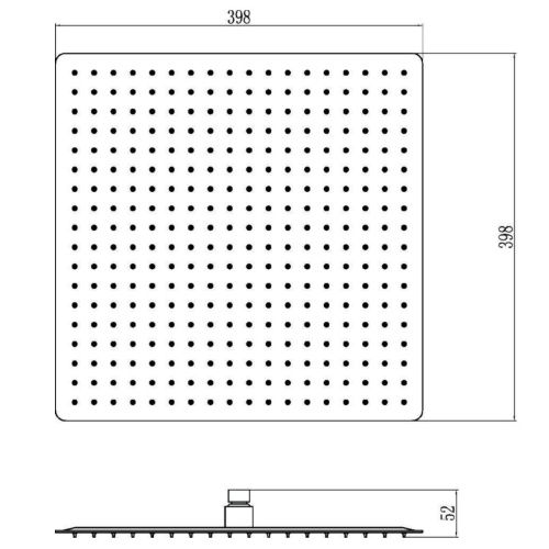 Верхний душ Savol S-000F16 хром - фото 3
