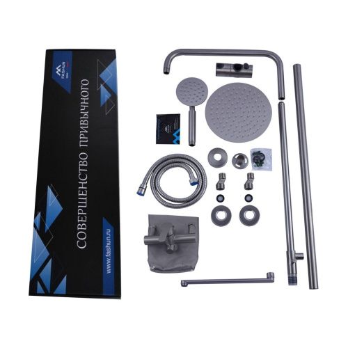 Душевая стойка Fashun A52401C настенная цвет серый - фото 4