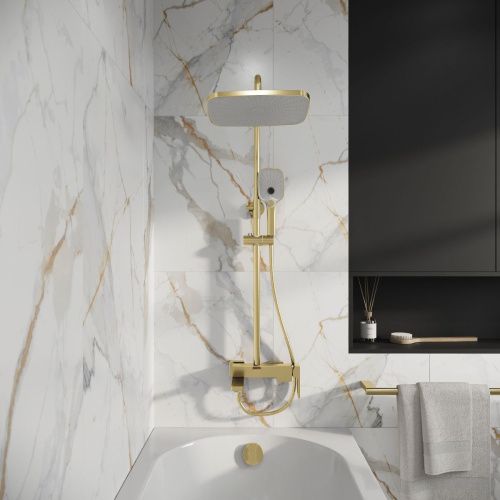 Душевая стойка Grossman Pragma 500.K35.03.320 настенная цвет золото - фото 4