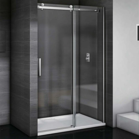 Душевая перегородка Good Door Galaxy ГЛ00005 130х195 стекло прозрачное профиль хром