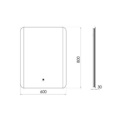 Зеркало Comforty 00-00014246CF 60х80 - фото 2