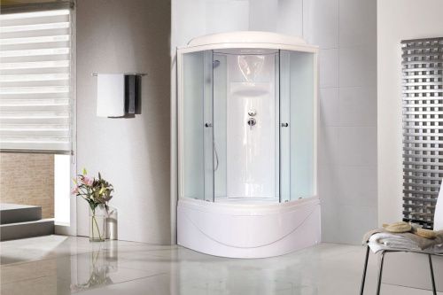 Душевая кабина Royal Bath ВК RB100BK6-WC 100х100 четверть круга с крышей - фото 2