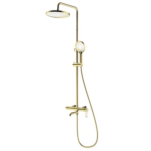 Душевая стойка Splenka S03.24.23 настенная цвет золото - фото 2