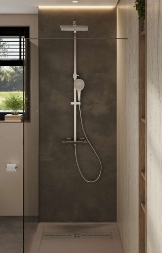 Душевой поддон из искусственного камня Allen Brau Infinity 8.21006-BGM 160х80 серый без каркаса - фото 5