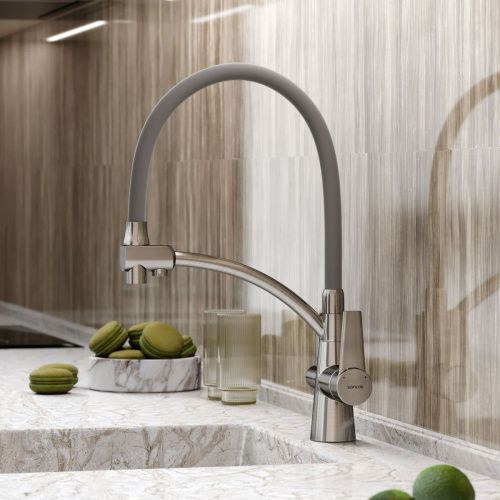 Смеситель для кухни Sancos Eri SC4001BN на мойку никель - фото 5