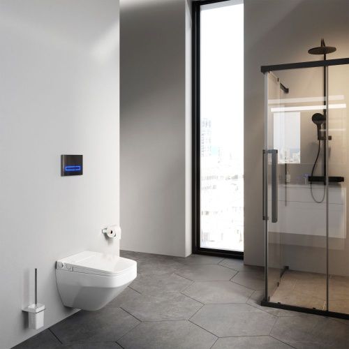 Унитаз подвесной Am.Pm Inspire V2.0 CCC50A1700SC белый с сиденьем микролифт безободковый каскадный смыв - фото 5