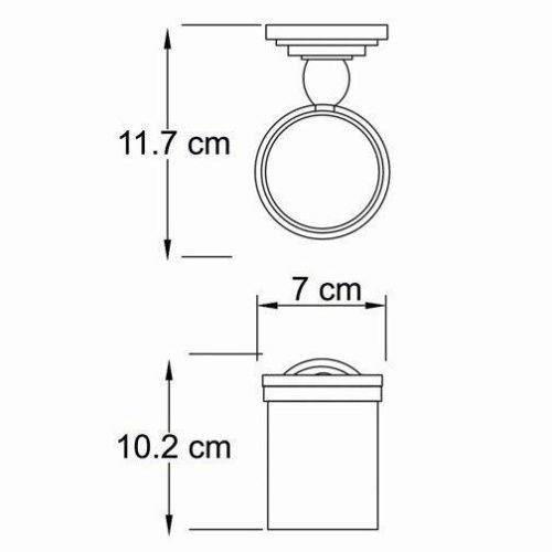 Стакан для зубных щеток WasserKRAFT 7328 - фото 5