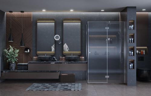 Душевой уголок Ambassador Diamond 12011104R 120х80 стекло прозрачное профиль хром без поддона - фото 4