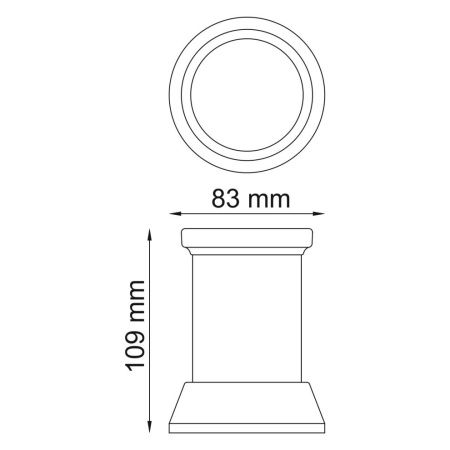 Стакан для зубных щеток WasserKRAFT 2428