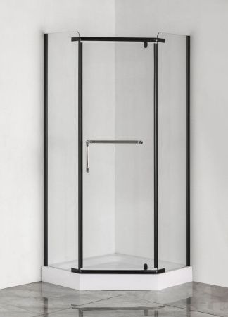 Душевой уголок Taliente TA-10103-1CB 100х100 стекло прозрачное профиль черный без поддона