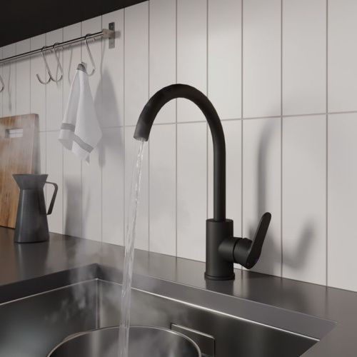 Смеситель для кухни Milardo Poli POLBLJ0M05 на мойку черный - фото 5