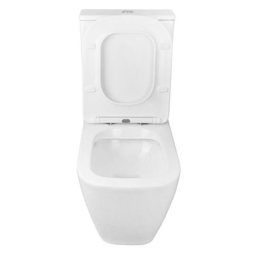 Унитаз-компакт напольный с бачком Azario LEVANTO AZ-1228A белый с сиденьем микролифт безободковый каскадный смыв - фото 4