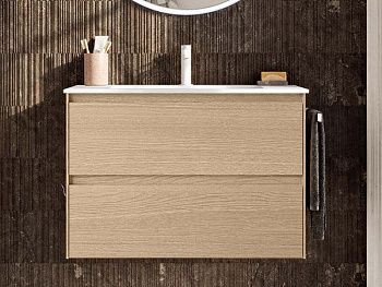 Тумба под раковину Berloni Bagno WAKBS2CEDIC 1428 60х50 подвесная цвет бежевый