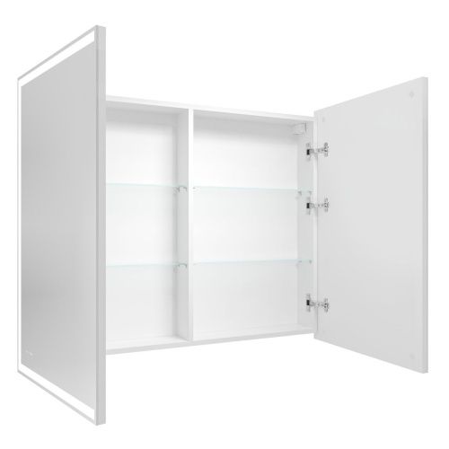 Зеркало-шкаф Grossman Меркадо 201002 100х80 подвесной цвет белый - фото 2