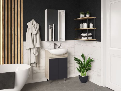 Зеркало-шкаф Misty Балтика Э-Бал04050-011 50х80 подвесной цвет белый - фото 5