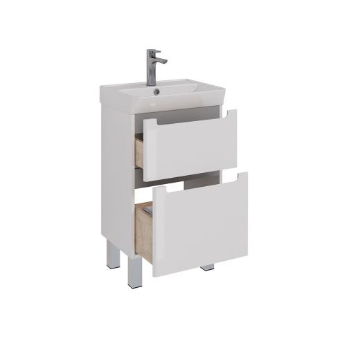 Тумба под раковину LeMark Buno LM04B50T 50х40 напольная цвет белый - фото 5