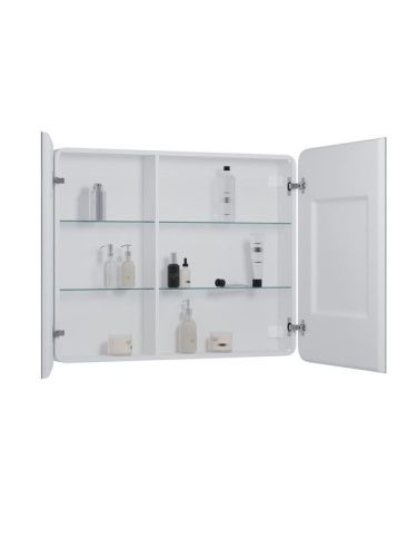 Зеркало-шкаф Continent Elliott МВК031 100х80 подвесной цвет белый - фото 4