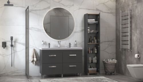 Шкаф-пенал Velvex ORLANDO pnORL.190-232 40х190 напольный цвет белый - фото 4