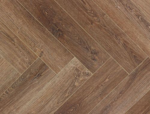 SPC ламинат CronaFloor Herringbone Дуб Тулуза H001 Т070821 толщина 0,45 см 42 класс 640х128 - фото 2