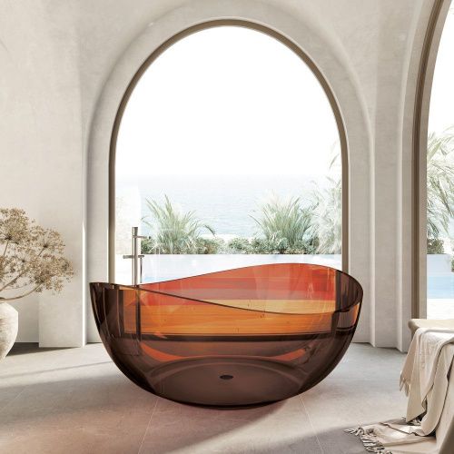 Ванна из полиэфирной смолы Abber Kristall AT9705Opal 150х150 отдельностоящая круглая - фото 2