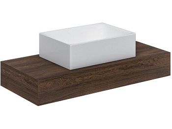 Раковина из сантехнического фаянса Scarabeo Skinny 5413 50х40 накладная цвет белый