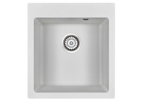 Кухонная мойка Paulmark KANTE 45 PM104651-WH 45х50 цвет белый