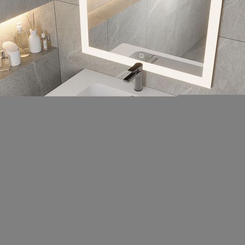 Раковина из искусственного камня Uperwood Lagoon Quartz 297000017 80х50 полувстраиваемая цвет белый - фото 3