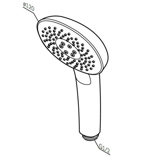 Душевая лейка Am.Pm Spirit V2.0 F0270A000 цвет хром - фото 4