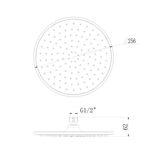 Верхний душ LeMark LM8131C белый/хром - фото 2