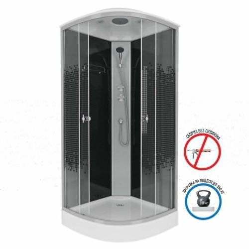 Душевая кабина Niagara Eco 45011453 90х90 четверть круга с крышей ориентация универсальная