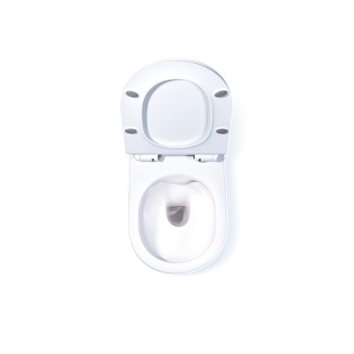 Унитаз подвесной CHARUS EWC700-120W белый с сиденьем микролифт безободковый каскадный смыв - фото 3